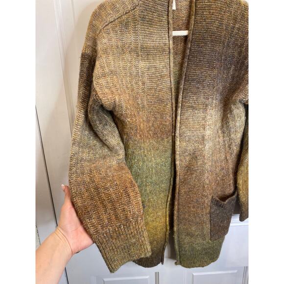 Beautiful Ombre Boho Christian Siriano Wool Neutral Rainbow Sweater Medium - Picture 4 of 8